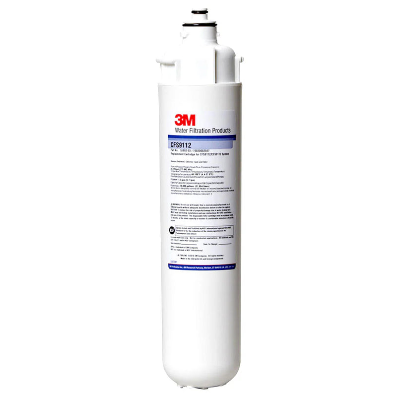 3M CFS9112 9000 Series Retrofit Commercial Filter Cartridge, Standard Length, 1 um NOM, 1.5 gpm, 10000 gal. Each