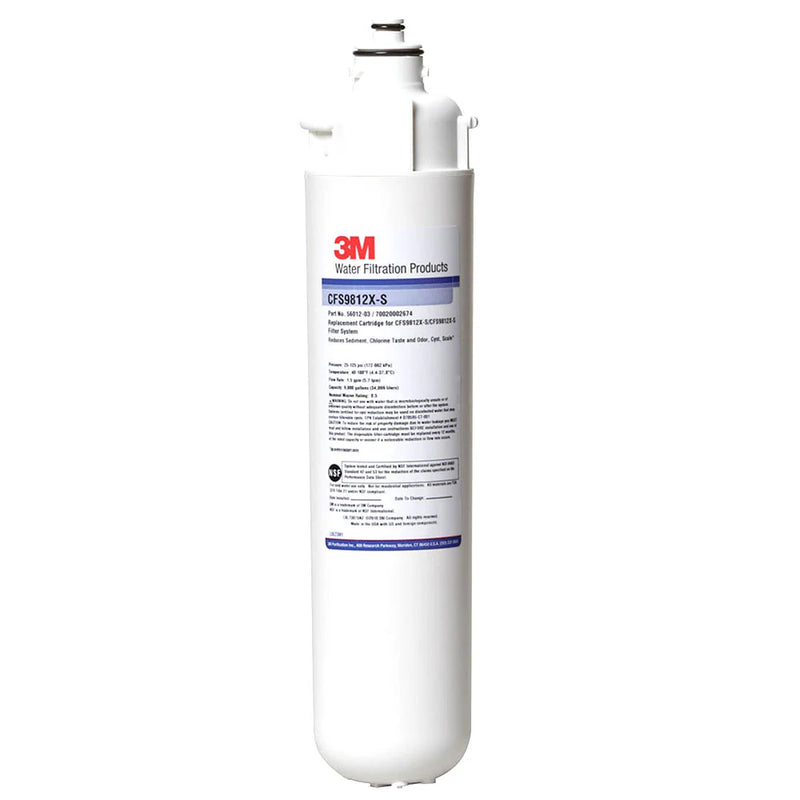 3M CFS9812X-S 9000 Series Retrofit Filter Cartridge, 0.5 um NOM, 1.5 gpm, 9000 gal. Each