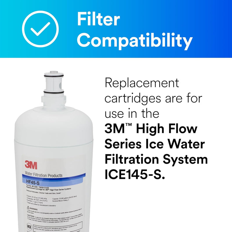 3M HF45-S High Flow Series Replacement Commercial Water Filter Cartridge. Each