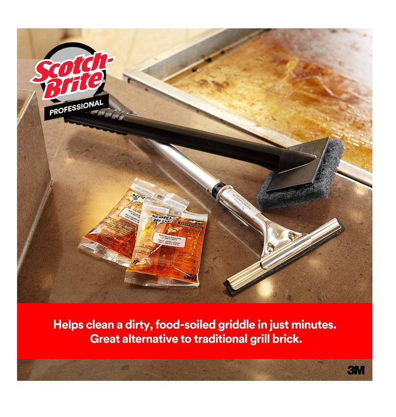 3M Scotch-Brite H-710 Quick Clean Griddle Cleaning System Starter Kit. Each