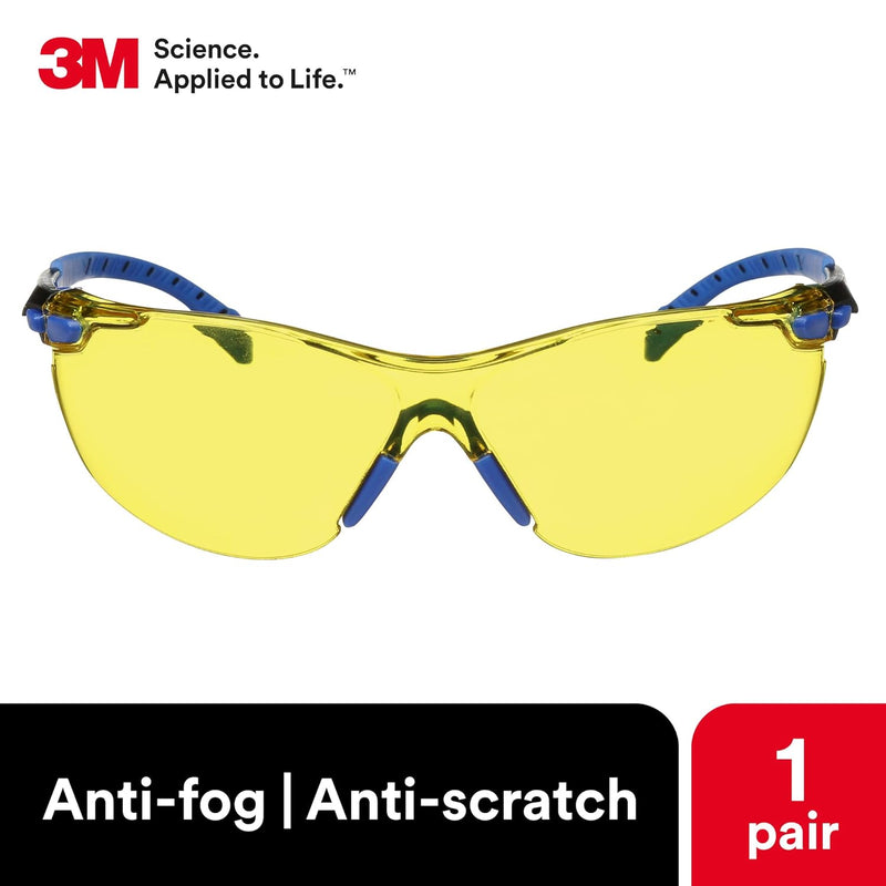 3M Solus S1103SGAF Protective Eyewear with Amber Scotchgard Anti-Fog Lens. Each