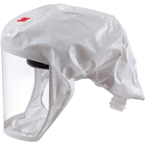 3M Versaflo S-133L-5 Headcover with Integrated Head Suspension, White, Medium/Large. Case/5